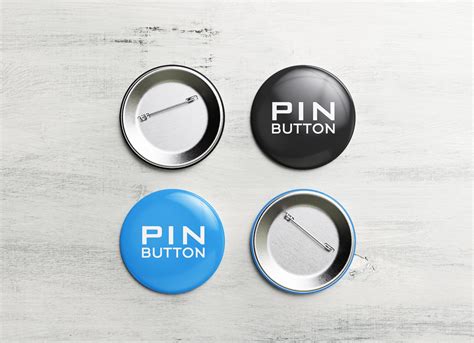 Free Pin Back Button Badge Mockup Psd Set Good Mockups