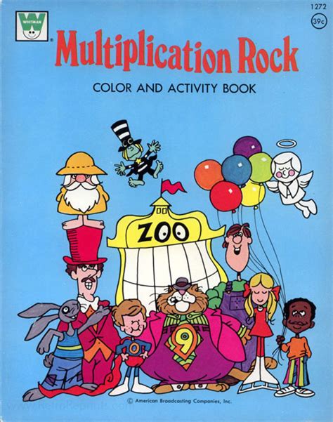 Schoolhouse Rock Multiplication Rock Coloring Books At Retro