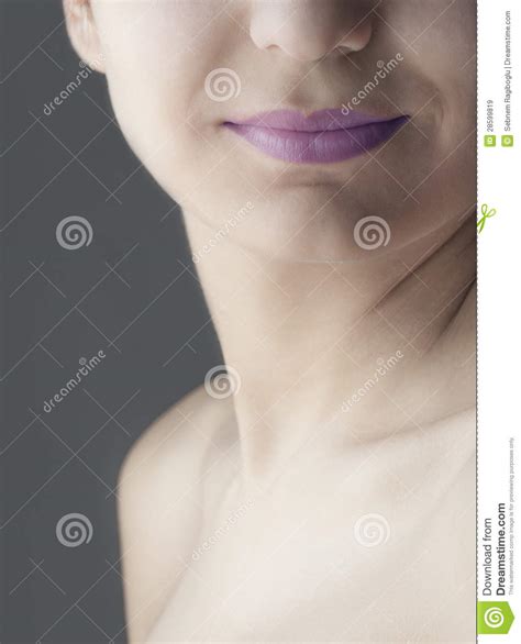 Face Fragment Of Beautiful Young Woman Stock Image Image Of Skin