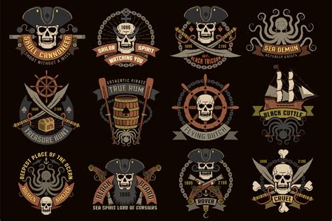 Search more hd transparent pirates logo image on kindpng. Pirate logos set with grunge