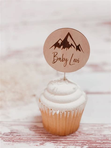 Baby Shower Cupcake Toppers Adventure Awaits Food Picks Woodland