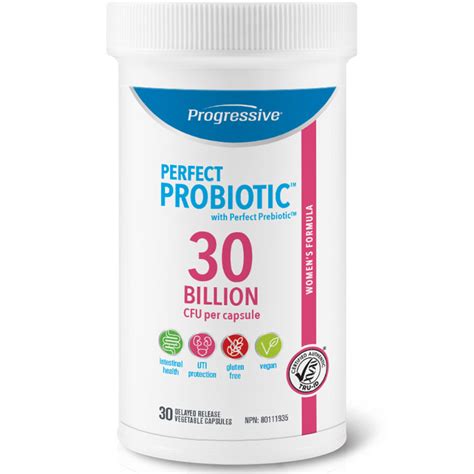 progressive perfect probiotic 30 billion cfu women s formula best before 08 2024