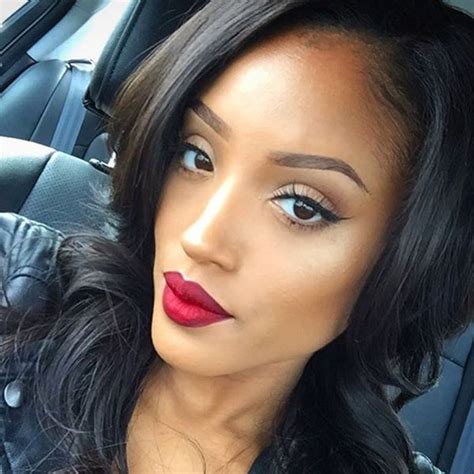 the most beautiful black women rocking bold lipstick