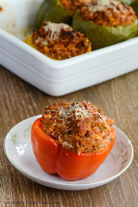 Italian Stuffed Peppers » A Healthy Life For Me