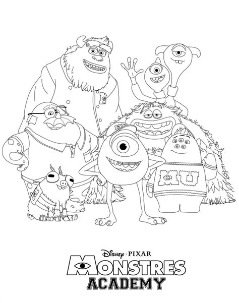 Monsters Inc Characters Coloring Pages at GetColorings.com | Free