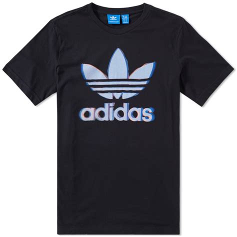 Adidas Trefoil Graphic Tee Black And Blue End Global