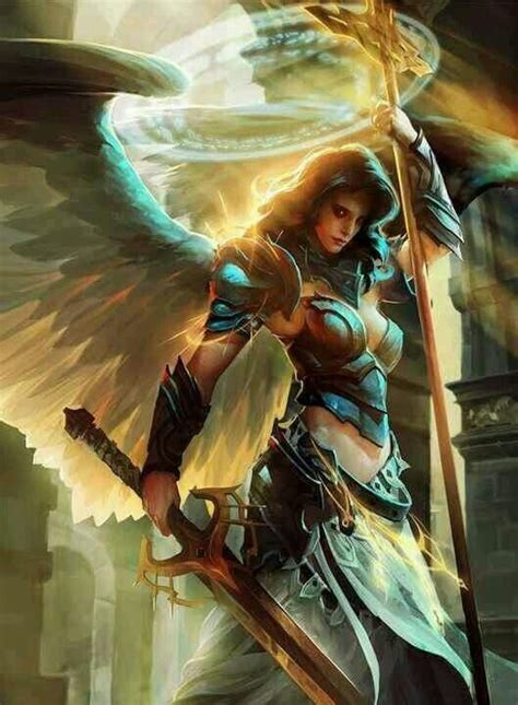 An Angel Ready To Play Her Song Of War Fantasy Artwork 3d Fantasy