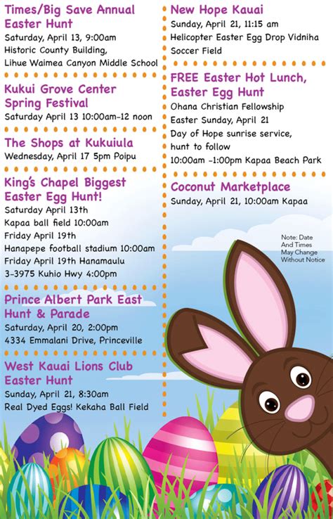 Kauai's Easter Events - Kauai Family Magazine