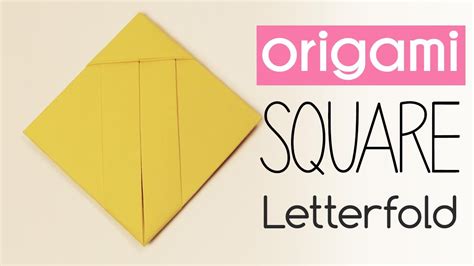 Easy Origami Square Letter Fold Origami Easy Origami Letter Letter