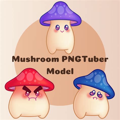 Mushroom Pngtuber Model Sarahjk S Ko Fi Shop Ko Fi Where Creators Get Support From Fans