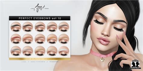 Second Life Marketplace Just Magnetized Perfect Eyebrows Set 10 Bom