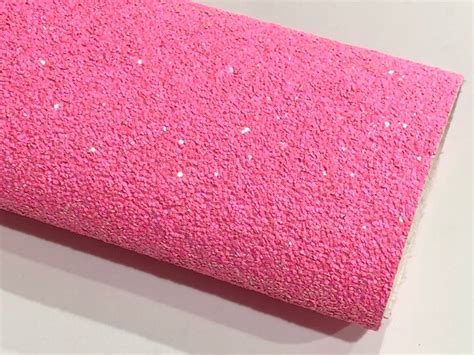 Neon Pink Chunky Glitter Fabric Sheets Etsy