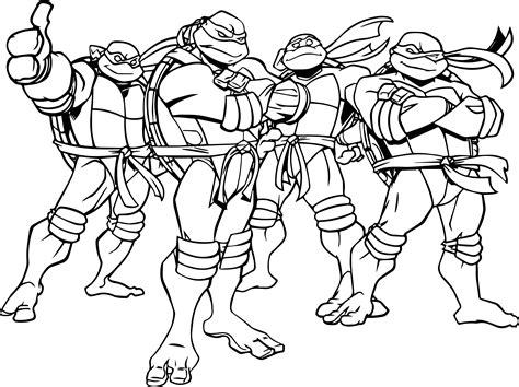 Michelangelo Ninja Turtle Coloring Page at GetColorings.com | Free