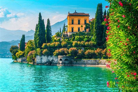 Picturesque Gardens And Lake Como Lake Como Picturesque Lake