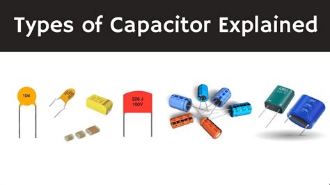 Types Of Capacitor And Their Applications Explained Youtube