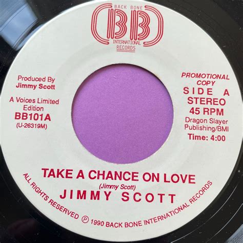 Jimmy Scott Take A Chance On Love Bb E