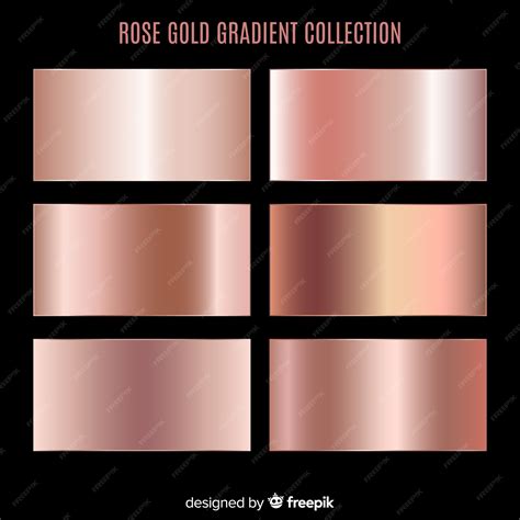 Premium Vector Rose Gold Gradient Collection