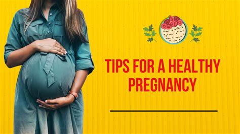 Healthy Lifestyle And Nutrition Tips For A Healthy Pregnancy
