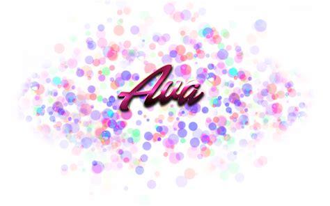 Free Download Ava Name Logo Bokeh Png 1920x1200 For Your Desktop
