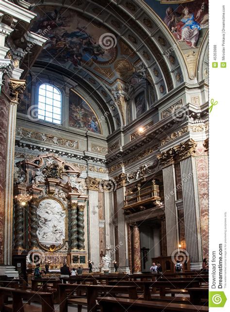 Side Altar In The Jesuit Church In Rome Editorial Stock Photo Image