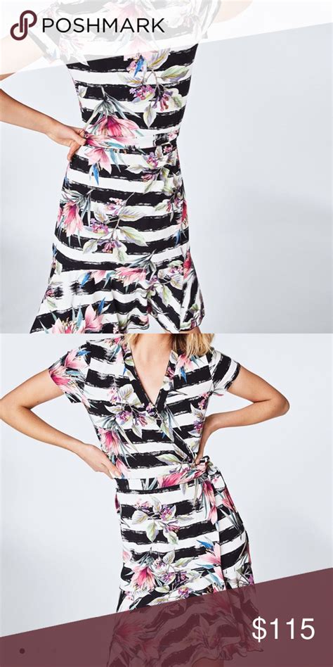 $200 nwt nicole miller new york fit & flare dress sz 4. NWT Nicole Miller Collection Claudette Wrap Dress | Nicole ...