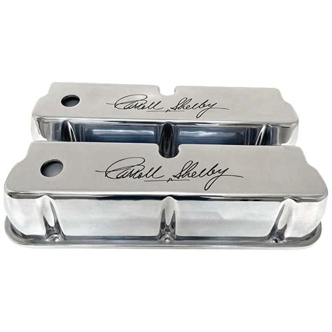 Ford 351 Windsor Valve Covers Carroll Shelby Signature Polishedn