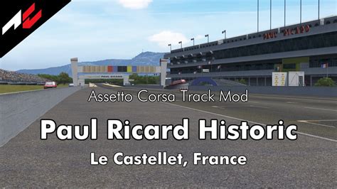 Paul Ricard Historicassetto Corsa Track Mod Youtube