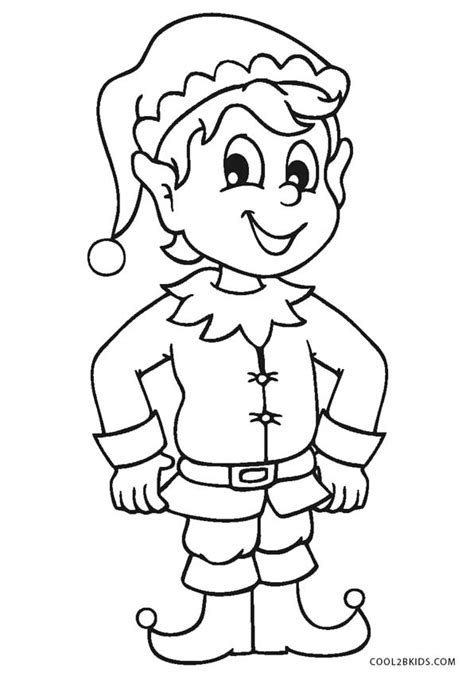Coloring Pictures Christmas Elves Coloringpages2019