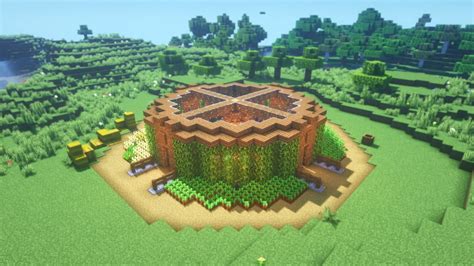 Minecraft How To Build A Leaf House Simple Survival Base Tutorial