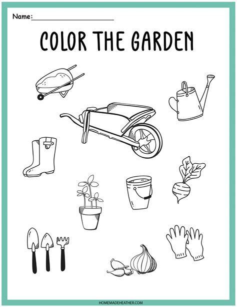 Free Gardening Activity Printable Sheets Homemade Heather