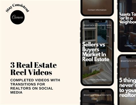 3 Realtor Instagram Reels Real Estate Reel And Tiktok Videos Neutral