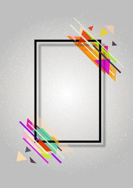 Abstract Frame Background With A Modern Design Vector Premium Download
