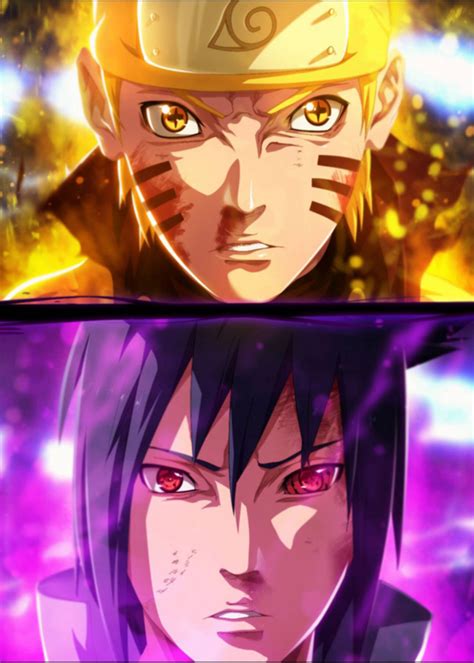 Naruto Poster By Cspro Cs Displate In 2021 Naruto And Sasuke