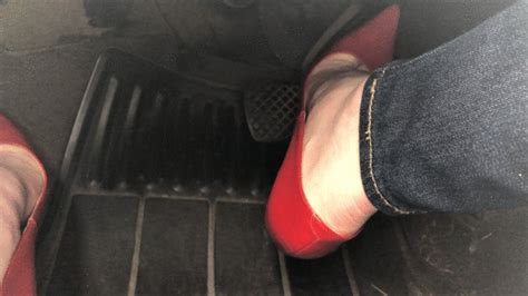 driving around in my red jimmy choo abel heels gizmo947giantess clips clips4sale