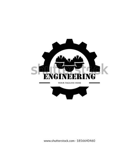 Mechanical Engineer Logo Logo Identity Designs Stock Vector Royalty