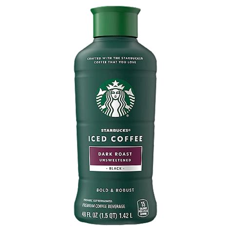 Starbucks Iced Coffee Premium Coffee Beverage Dark Roast Unsweetened