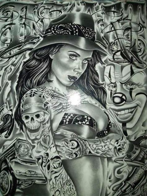 Pin By Ayron Idries On Lowrider Tatto Girls Chicano Art Lowrider Art