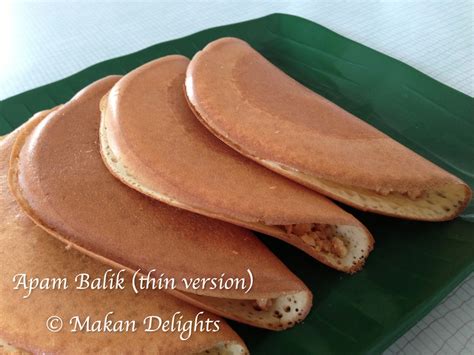 Sangat mudah di buat dan hasilnya sedap. Makan Delights: Apam Balik or Ban Chien Kuih (thin version)