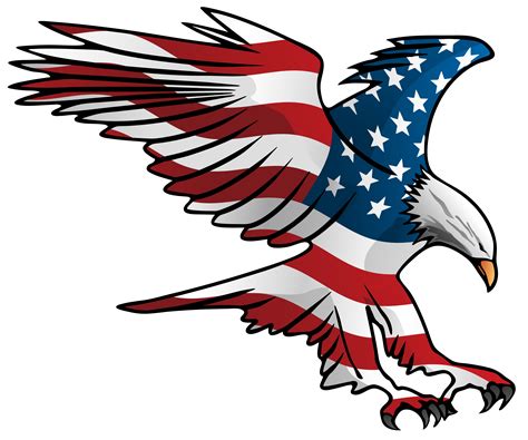 patriótico vuelo bandera americana águila vector ilustración Vector en Vecteezy
