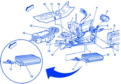 2005 cadillac escalade wiring diagram. GMC Yukon Denali 1998 Under Console Electrical Circuit Wiring Diagram - CarFuseBox