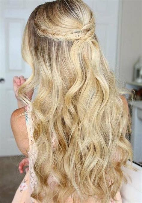 A flower power hippy look: 20 Best Ideas of Long Prom Hairstyles