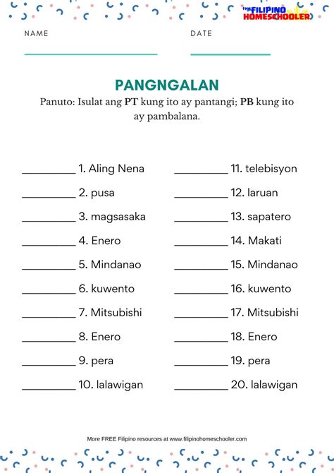 Uri Ng Pangungusap Worksheet For Grade 6 Printable Worksheets And
