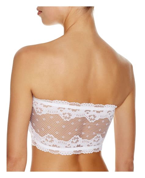 Fashion Forms Mesh Lace Strapless Bandeau Bra In White Lyst