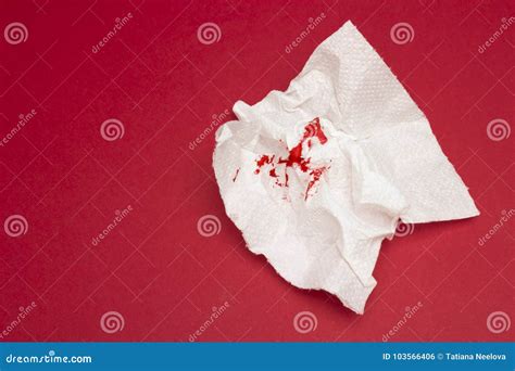 Period Blood On Toilet Paper