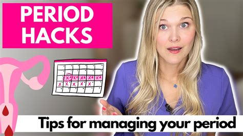 Period Hacks Top Tips To Manage Your Period Youtube