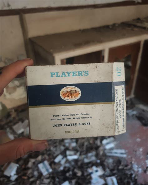 Old Pack Of Jps Cigarettes Found In Abandoned Tile Factory North East