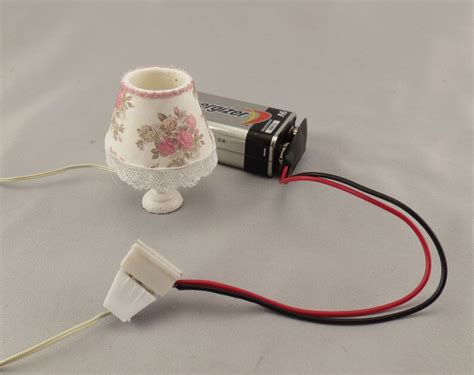 Dollhouse Miniature 9 Volt Battery Adapter With Outlet 112 Etsy