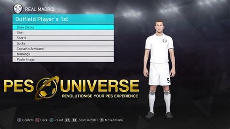 Www.pesuniverse.com/ el clasico in pes 2018, who will win, barcelona, or real madrid ? PES 2018 2019 Kit Editing XBOXONE/360 - REAL MADRID Home Kit 18/19 - YouTube