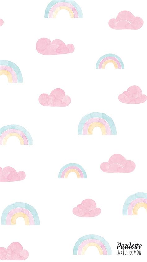 Rainbow And Clouds Pastel Iphone Wallpaper Pastel Iphone Wallpaper