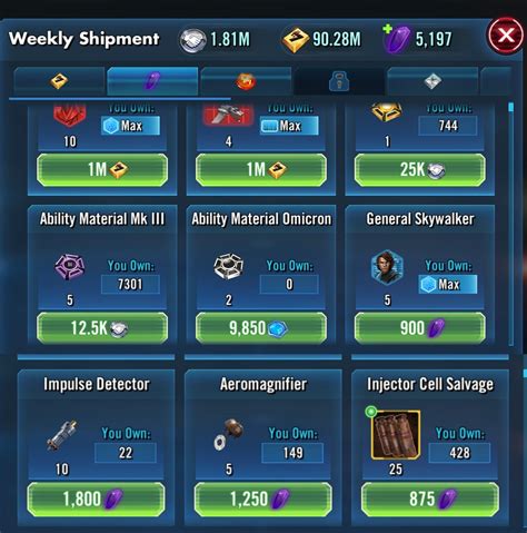 Future Man Here With A New Update And New Weekly Shipment To Go With It Rswgalaxyofheroes